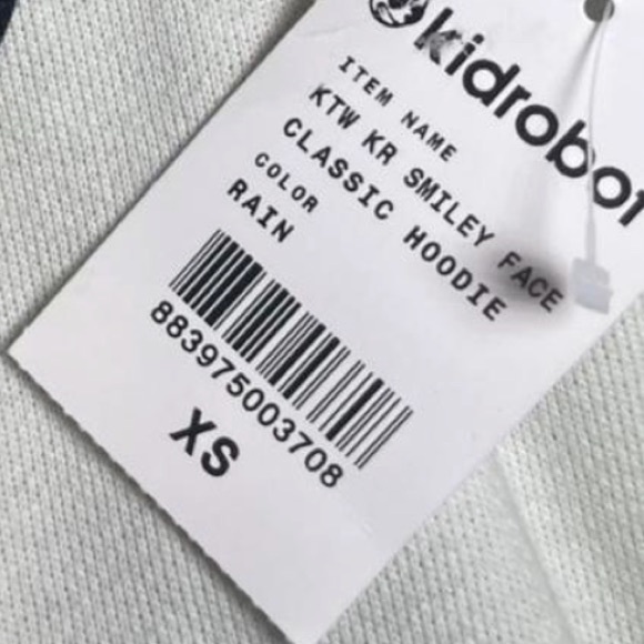 Kidrobot limited edition full-zip Smiley face Classic hoodie - Picture 9 of 9